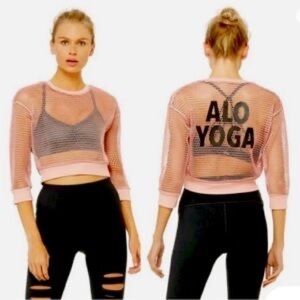 Alo yoga mesh crop top xs/s